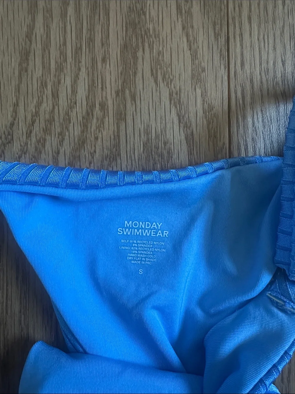 Monday Swimwear Morocco Top & Bottom - Dream Blue Wide Rib